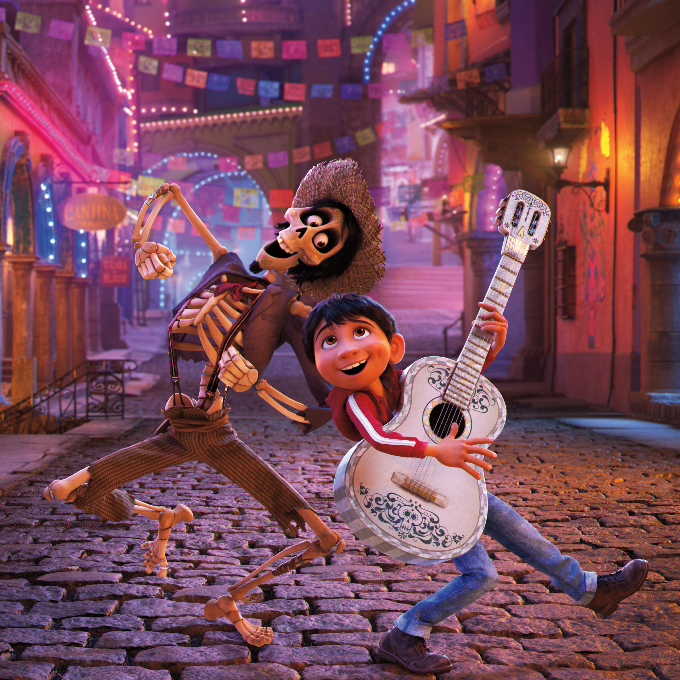 Miguel from Coco playing guitar