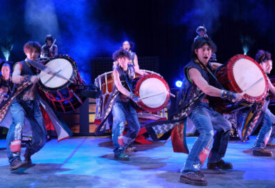 YAMATO Drummers On Stage With Their Drums
