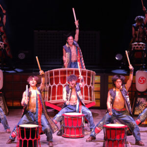 YAMATO drummers on stage with their drums