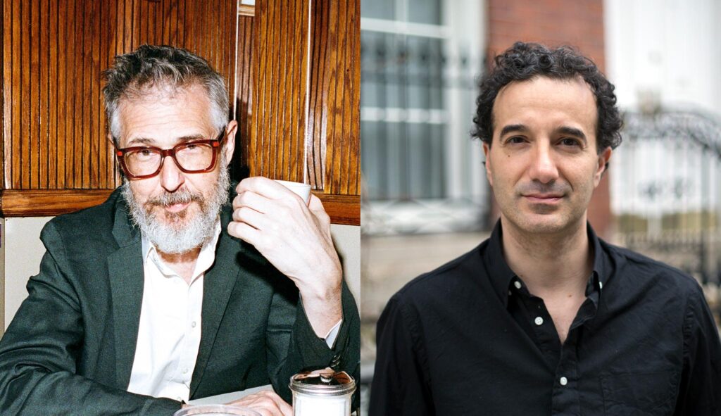 Ira glass portrait on the left and Jad Abumrad portrait on the right